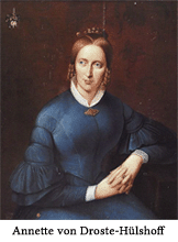Annette von Droste-Hülshoff gilt als eine der bedeutensten deutschen Dichterinnen
