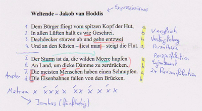 Interpretation gedicht beispiel Gedichtvergleich schreiben